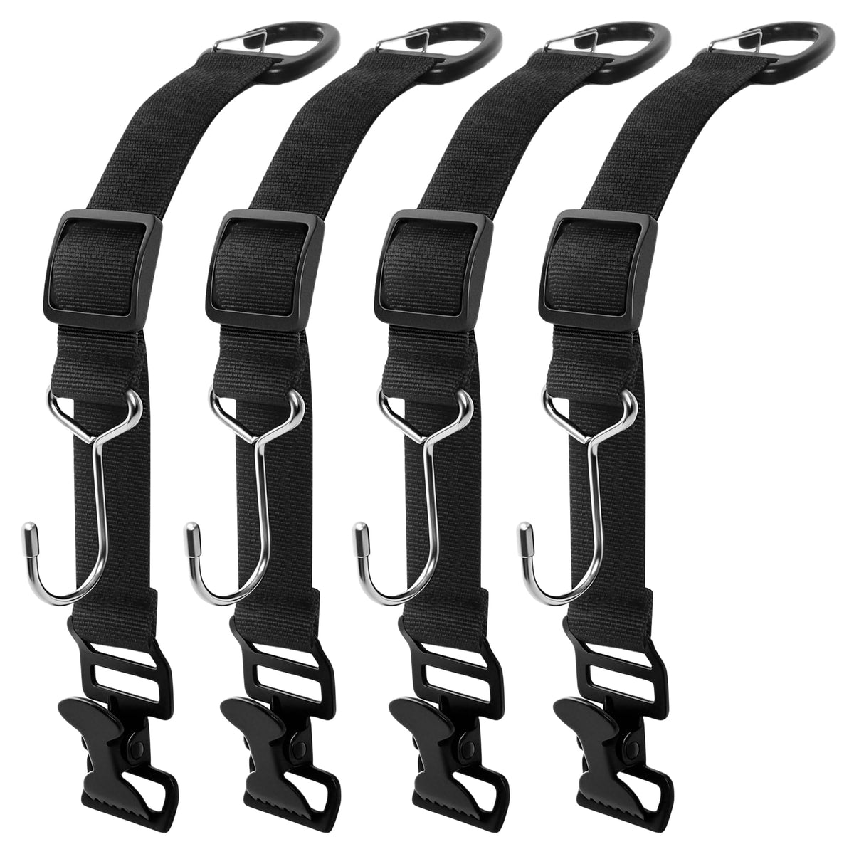 2PCS Anti-drop Headrest Hooks for Car, Adjustable Car Seat Headrest Hooks