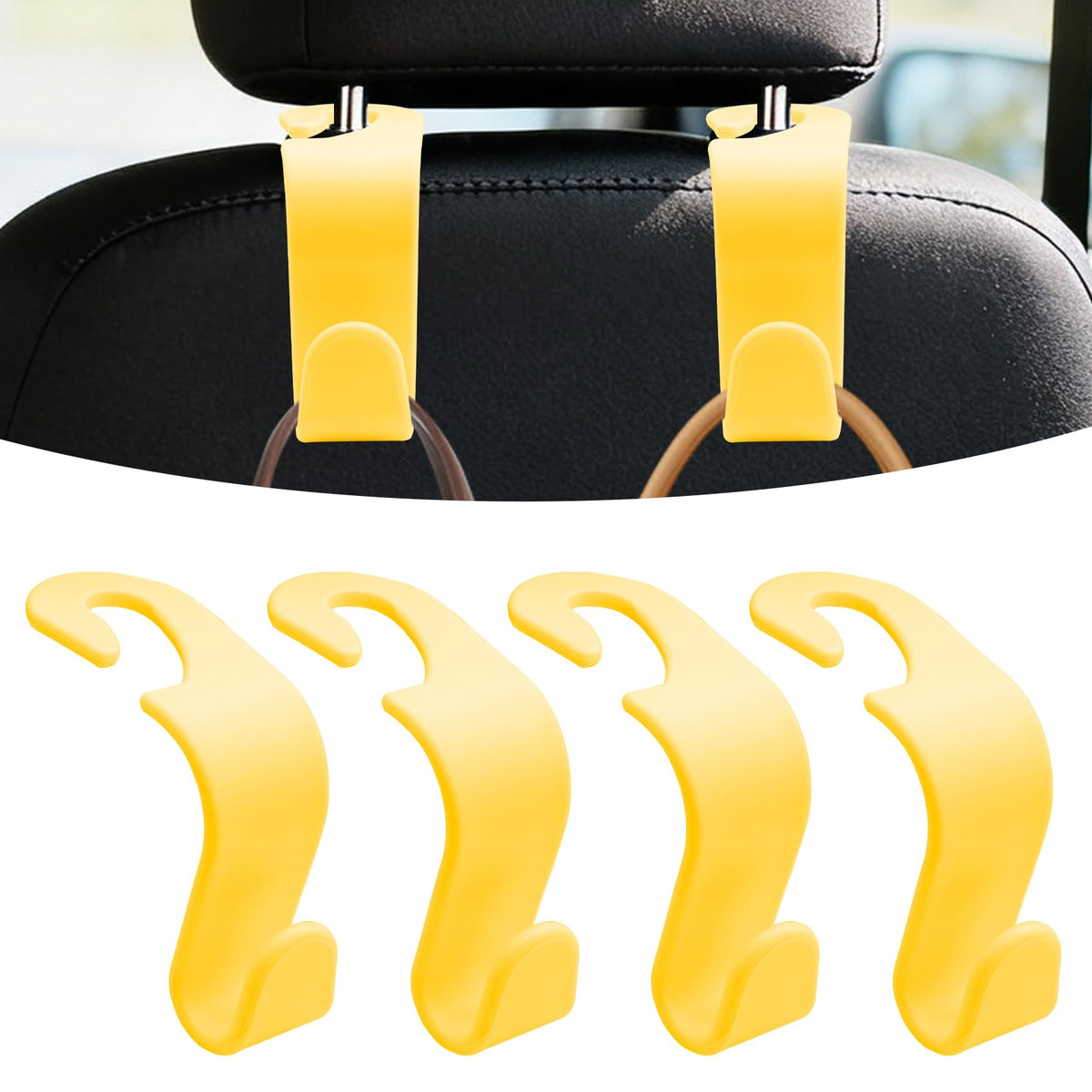 4PCS Car Seat Headrest Hooks, Purse Hook for Car