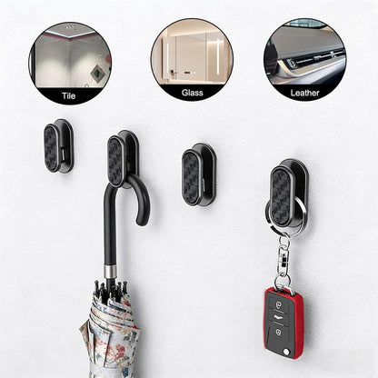 4PCS Car Mini Hooks, Car Dashboard Hook, Multifunctional Self-Adhesive Vehicle Dashboard Backseat Hangers, Automotive Interior Keys Earphone Storage Holder Universal for SUV Automobile Truck