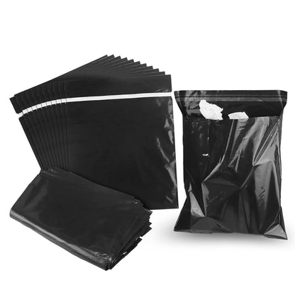 Car Trash Bags Disposable, 100 Pack Car Garbage Bag, Self Adhesive Small Trash Bags for Car, Black for Car, Kitchens, Bedrooms, Offices, During Travel and Camping (9.8 * 12.2 Inches)