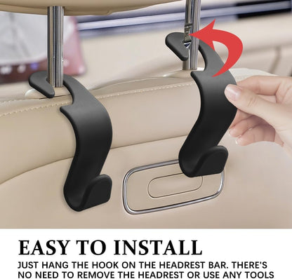 4PCS Car Seat Headrest Hooks, Purse Hook for Car