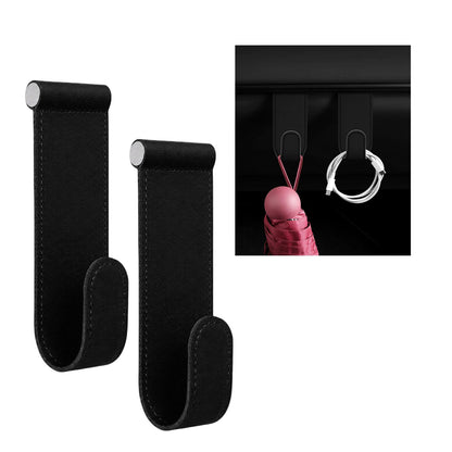 2 PCS Car Co-Pilot Glovebox Hooks, Vehicle Glovebox Storage Hanger Passenger Seat Hanging Hook, Anti-Scratch Auto Glove Box Hanger Interior Organizer for Handbags Purses Umbrellas (Black)