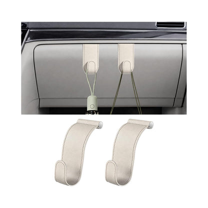 2PCS Car Co-Pilot Glovebox Hooks, Anti-Scratch Vehicle Passenger Seat Hanger Organizer, Automotive Glove Box Hanging Storage Accessories, Universal for SUV RV Truck (Black)