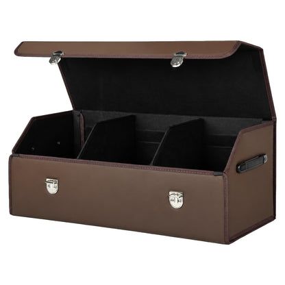 Car Trunk Organizer with Sturdy Faux Leather Lid - 20.9 inches