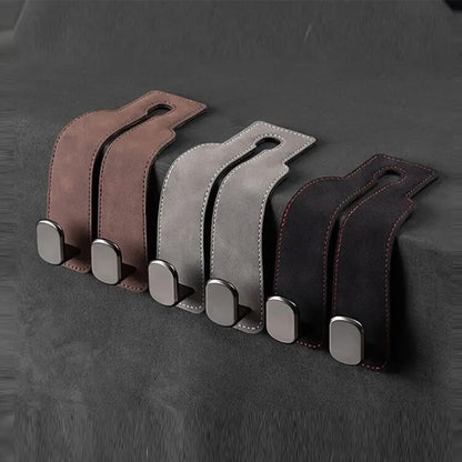 Car Hooks for Headrest,2PCS Car Seat Back Storage Hook for Headrest,Car Seat Multifunctional Bag Hook,Car Hooks for Purses,Bags,Handbags (Black)