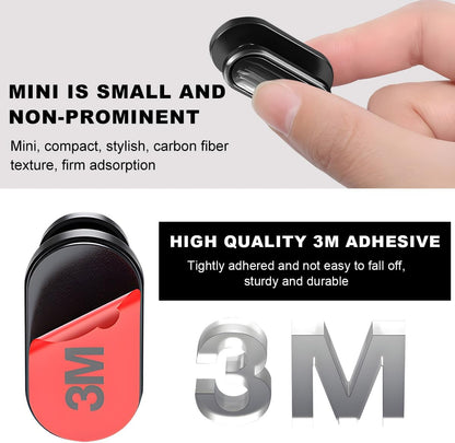 KVAEY 4 PCS Car Mini Hooks, Self-Adhesive Multifunctional Hanging Car Storage Hooks on Dashboard, Universal Vehicle Hook Stickers for Keys Mask Charging Cable, Car Accessories (Glossy)