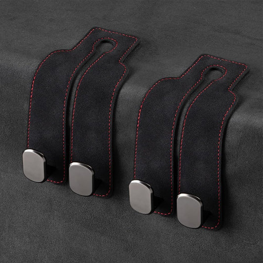 Car Hooks for Headrest,2PCS Car Seat Back Storage Hook for Headrest,Car Seat Multifunctional Bag Hook,Car Hooks for Purses,Bags,Handbags (Black)