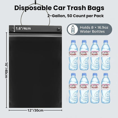 100 Count Recycled PE Disposable Car Trash Bags