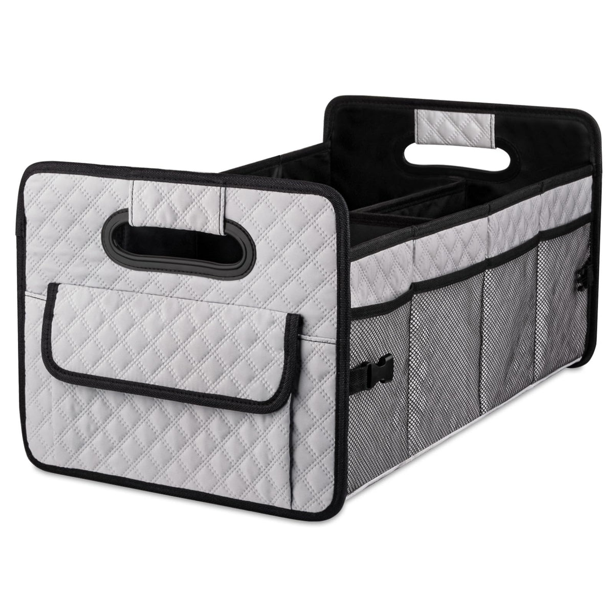JiatuA Car Trunk Organizer for SUV, Collapsible Car Storage Organizer Black