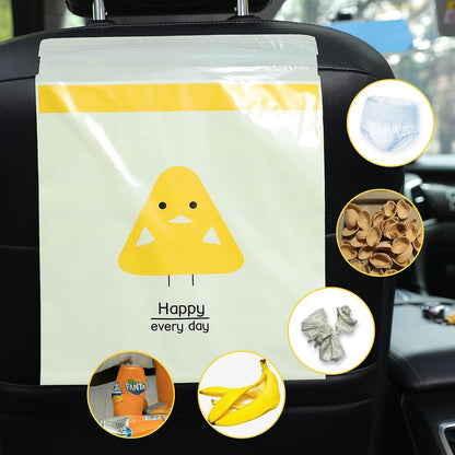 60PCS Easy Stick-On Disposable Portable Car Trash Bag, Waterproof Leakproof Vomit Bags, Firm and Durable, Suitable for Cars, Camping, Travel, Kitchens, Bedrooms, Study Rooms, Office Spaces