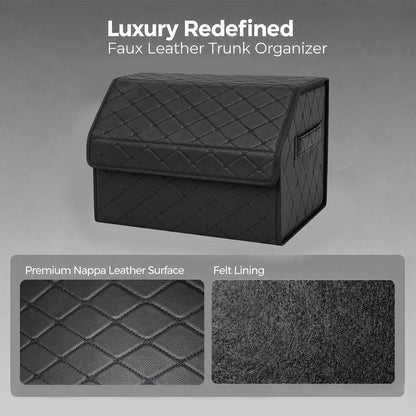 Car Trunk Organizer for SUV and Sedan, Black, 20 inches