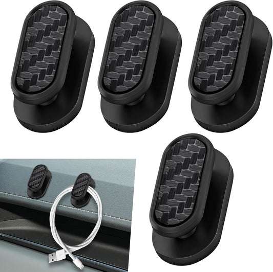 4PCS Car Mini Hooks, Car Dashboard Hook, Multifunctional Self-Adhesive Vehicle Dashboard Backseat Hangers, Automotive Interior Keys Earphone Storage Holder Universal for SUV Automobile Truck