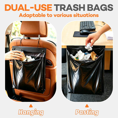 40 Count Hanging Car Trash Bags, Disposable Leak-proof Garbage Can for Car