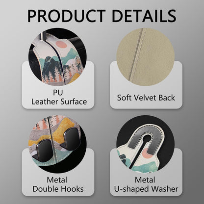 Blusabaca 2PCS Car Seat Headrest Hooks, Purses Bags Holder, Sunrise