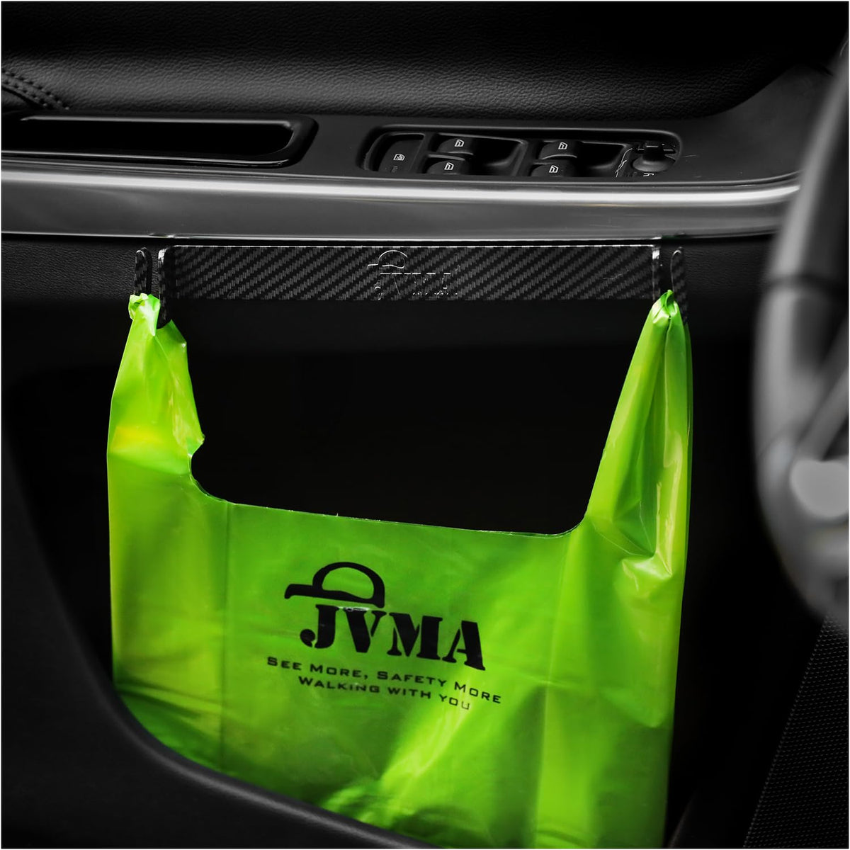 JVMA Car Garbage Can Auto Trash Hanging Bags 50 and Hook Accessories