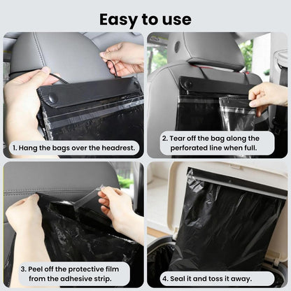 100 Count Recycled PE Disposable Car Trash Bags