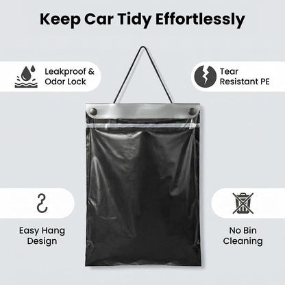 100 Count Recycled PE Disposable Car Trash Bags