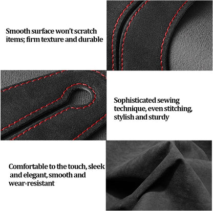 BESULEN Car Seat Headrest Hook, Vehicle Seat Back Hanger Organizer for Handbag Purse Coat, Automotive Interior Headrest Double Storage Hook, Universal Fit (Black)