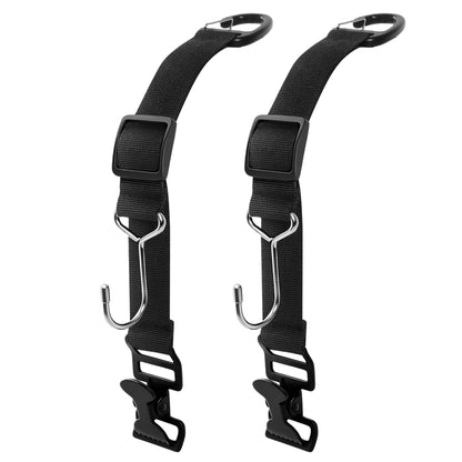 2PCS Anti-drop Headrest Hooks for Car, Adjustable Car Seat Headrest Hooks
