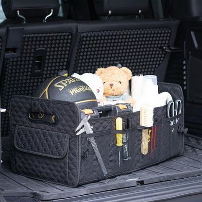 JiatuA Car Trunk Organizer for SUV, Collapsible Car Storage Organizer Black
