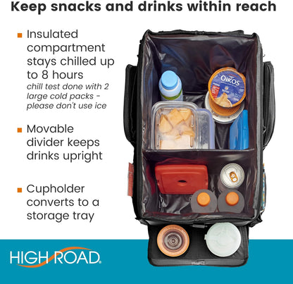 High Road Car Front Seat Storage Organizer - Passenger Seat Desk for Laptop