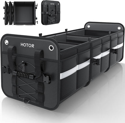 HOTOR Trunk Organizer for SUV – Car Storage Box Collapsible Car Organizer
