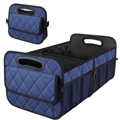 Deosk Trunk Organizer and Storage with Reinforced Handles,Car Accessories for Women/Men 50L Waterproof Polyester Trunk Organzier for Car/SUV/Minivan/Truck(Medium,Leopard print)