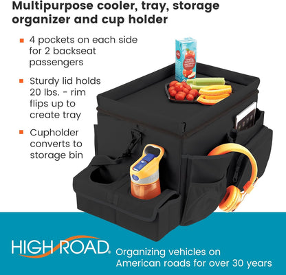 High Road Car Front Seat Storage Organizer - Passenger Seat Desk for Laptop