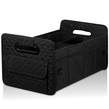 JiatuA Car Trunk Organizer for SUV, Collapsible Car Storage Organizer Black