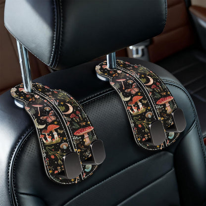 Blusabaca 2PCS Car Seat Headrest Hooks, Purses Bags Holder, Sunrise