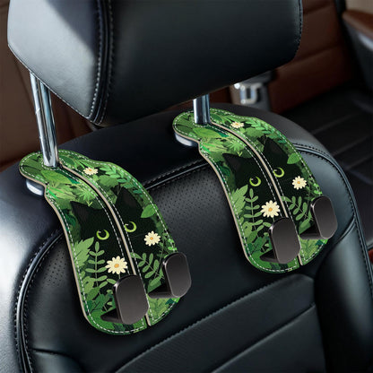 Blusabaca 2PCS Car Seat Headrest Hooks, Purses Bags Holder, Sunrise