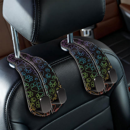 Blusabaca 2PCS Car Seat Headrest Hooks, Purses Bags Holder, Sunrise