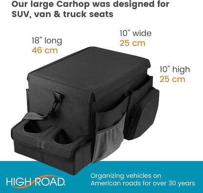 High Road Car Front Seat Storage Organizer - Passenger Seat Desk for Laptop