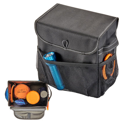Carganizer Small Car Storage Bin with Lid for Trunk, Front Seat or Backseat